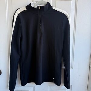 Lauren Ralph Lauren Active Half Zip Shirt | Women’s L | Black White | Long Sleev